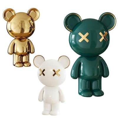 现代小熊雕塑摆件 陈设品 装饰品